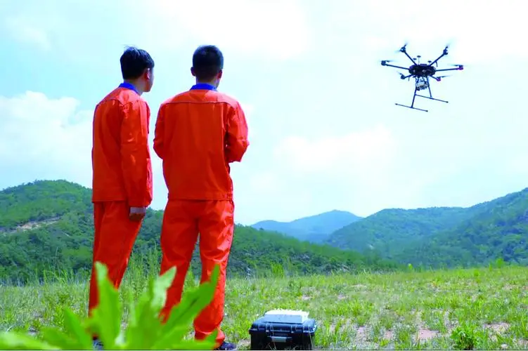 沙湖原种场无人机倾斜摄影巡检拍摄